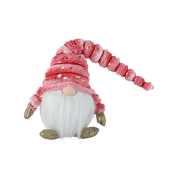 Decoris Polyester Gnome Standing 55cm - Pink