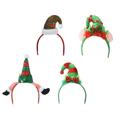 Decoris Polyester Christmas Headband - 4 Assorted