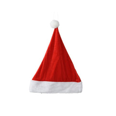 Decoris Polyester Christmas Hat with Pompom 40cm - Red