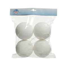 Decoris Foam Bauble Pack of 4 Pieces 10cm