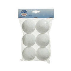 Decoris Foam Bauble Pack of 6 Pieces 6cm