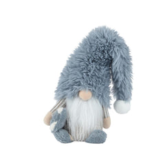 Decoris Polyester Gnome Standing with Long Sleepy Hat 65cm - Blue