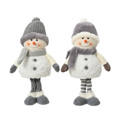 Decoris Polyester Snowman Figure 37cm - 2 Assorted