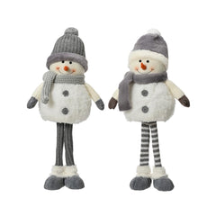 Decoris Polyester Snowman Figure 50cm - 2 Assorted
