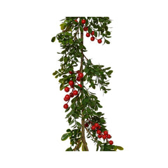 Decoris Polyester Garland with Foam Berries 130cm