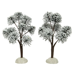 Lumineo Polyproylene Tree for Christmas Village Set of 2pc 13cm