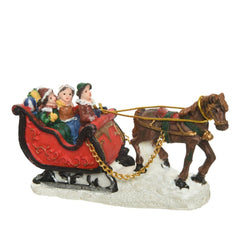 Luville Polyresin Horse Sleigh 12cm