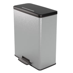 Curver Deco Pedal Bin 65L - Silver