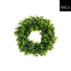 Wreath Boxwood Green - L27Cm 157078 Purple01