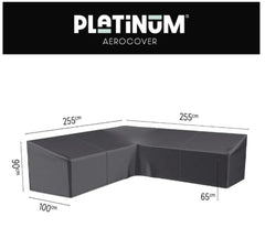 Aerocover Lounge L-Shape Cover (High Backest) 255 x 255 x 100 x H65/90cm