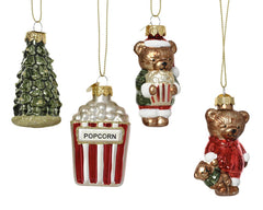 Decoris Glass Hanging Figure 7.5cm - 4 Assorted