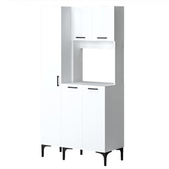 Mayi Pantry Storage Cabinet 90x40x180cm - White