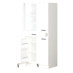 Sima Pantry Storage Cabinet 80x47x180cm - White