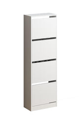 Inova Shoe Cabinet 51x26x157cm - White