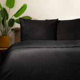 Homla Duvet Agnes 160x200+2*70x80cm - Satin Black