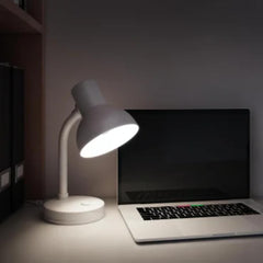 Inspire Buro Desk Lamp Metal Mat White E27x1