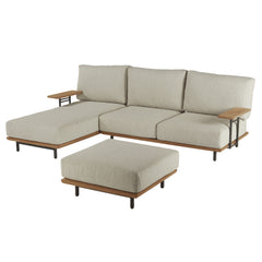 Naterial Calisto Sofa Set For 3 Persons FSC Teak Beige