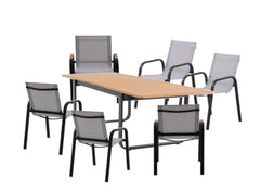 Naterial Calypso Dining Set with 6 Armchairs