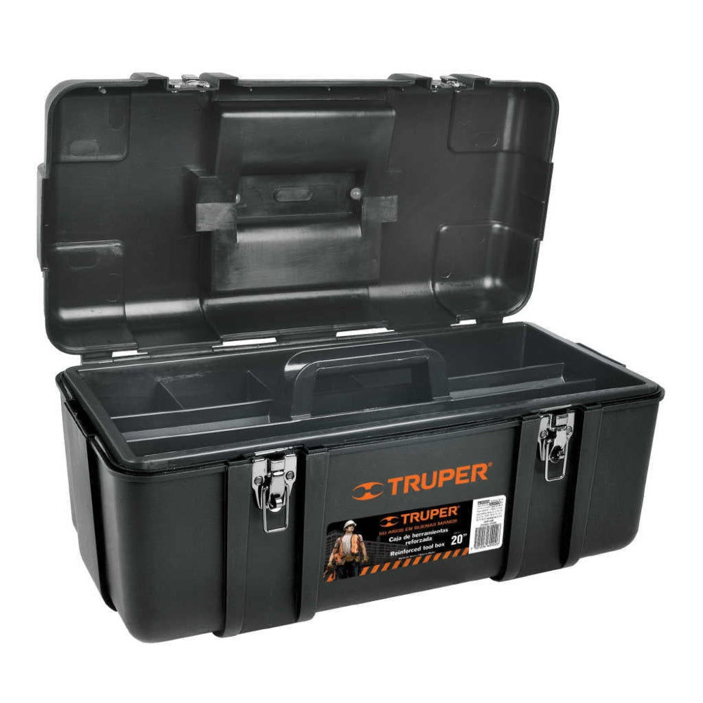 Truper Heavy Duty Tool Box 50x27x23cm - Black