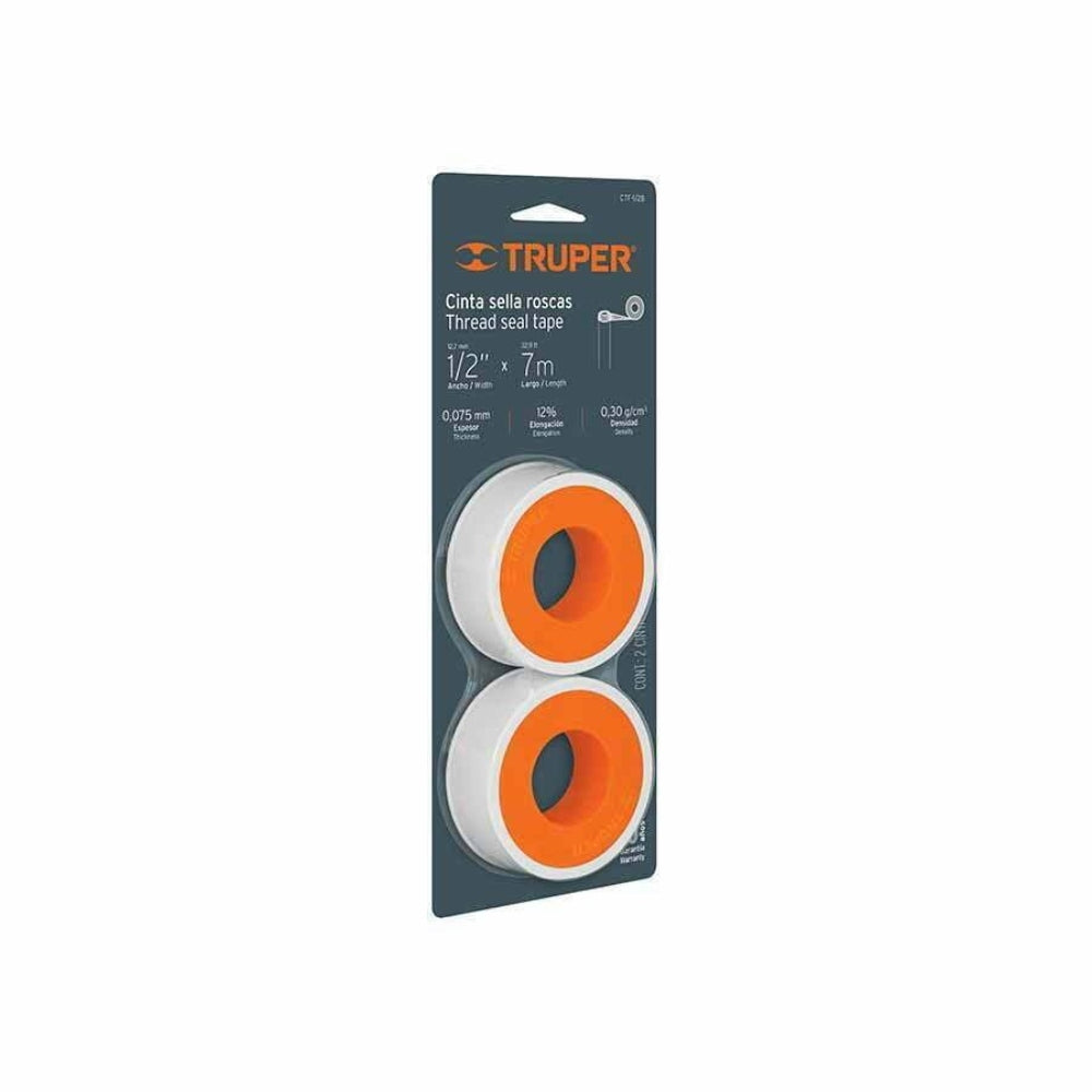 Truper Sealing Thread Tape 7m - Packet Of 2 Pieces