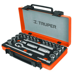 Truper Sckt Met&Std 3/8 Setx26 .