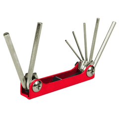 Truper Metal Body Folding Standard Allen Key Set of 7 Pieces