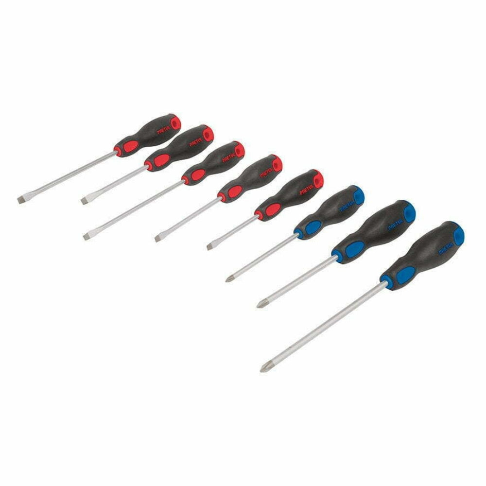 Pretul Screwdriver Set with Comfort Grip Handles - 8 Pieces