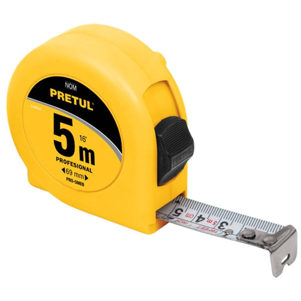 Pretul Measuring Tape 5m - Yellow