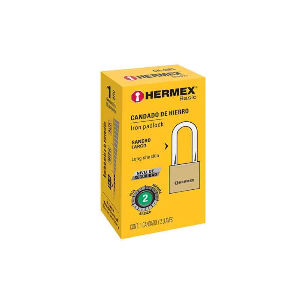 Hermex Padlock Stl 40P .