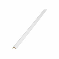 WHITE VARNISHED EDGE PROTECTION SAMBA 35x35x3000 MM