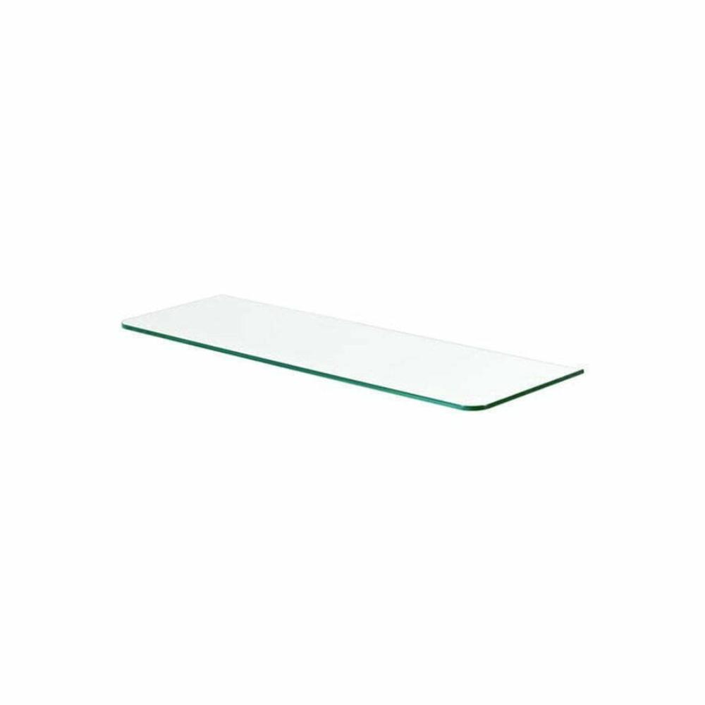 TRANSPARENT GLASS STANDARD SHELF 800x250x8 MM CON