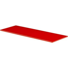 GLASS SHELF SQUARE RED 800x200x8 MM