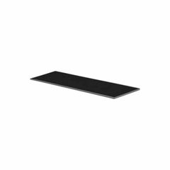 GLASS SHELF SQUARE BLACK 600x200x8 MM