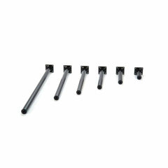 ROUND FOOT BLACK DIAM 30x400 MM