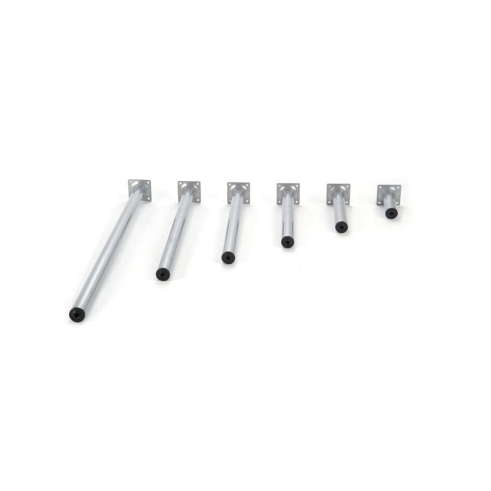 ROUND FOOT SILVER DIAM 30x100 MM