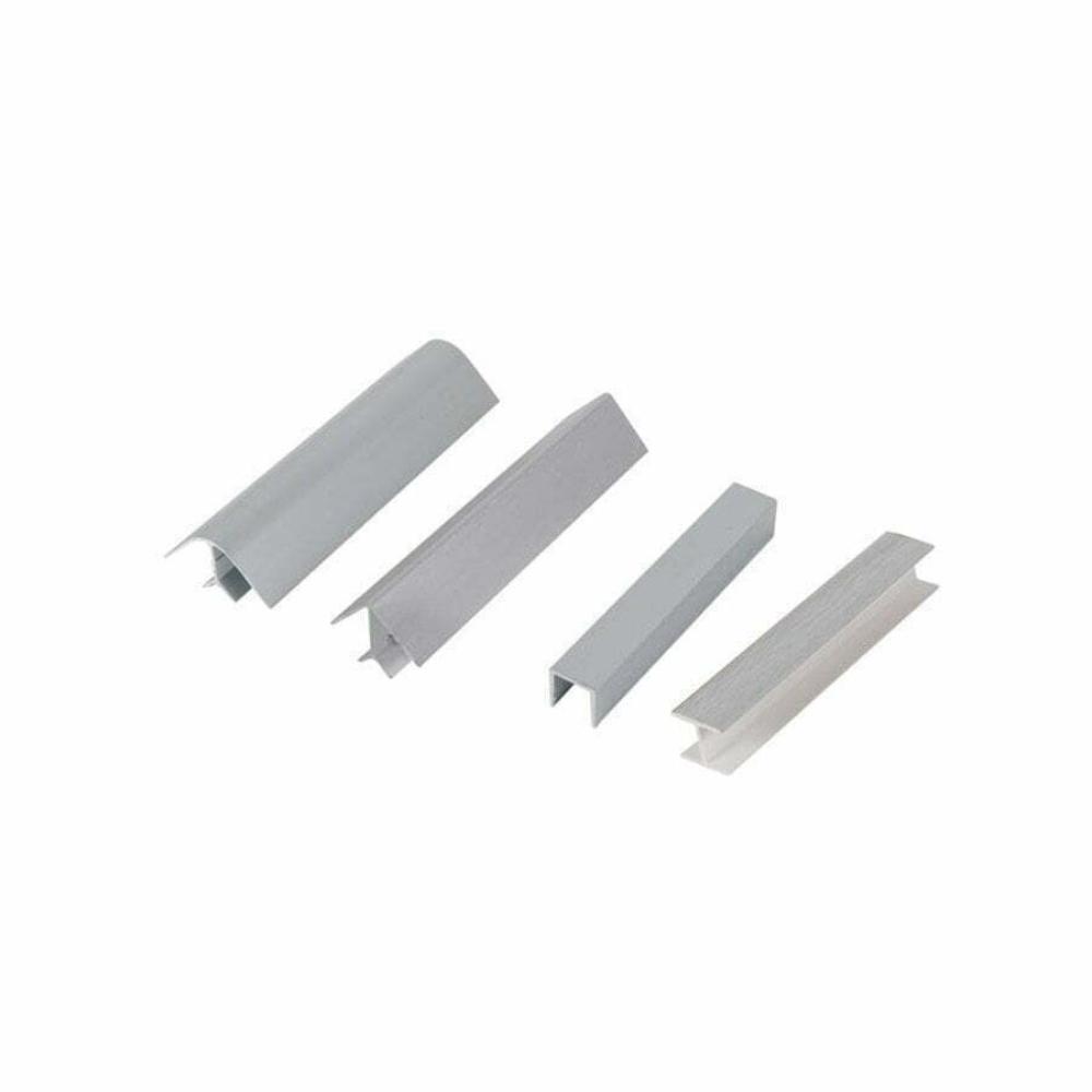 ACCESSORIES FOR KITCHEN SKIRTING 150 MM COL. ALUMINIUM