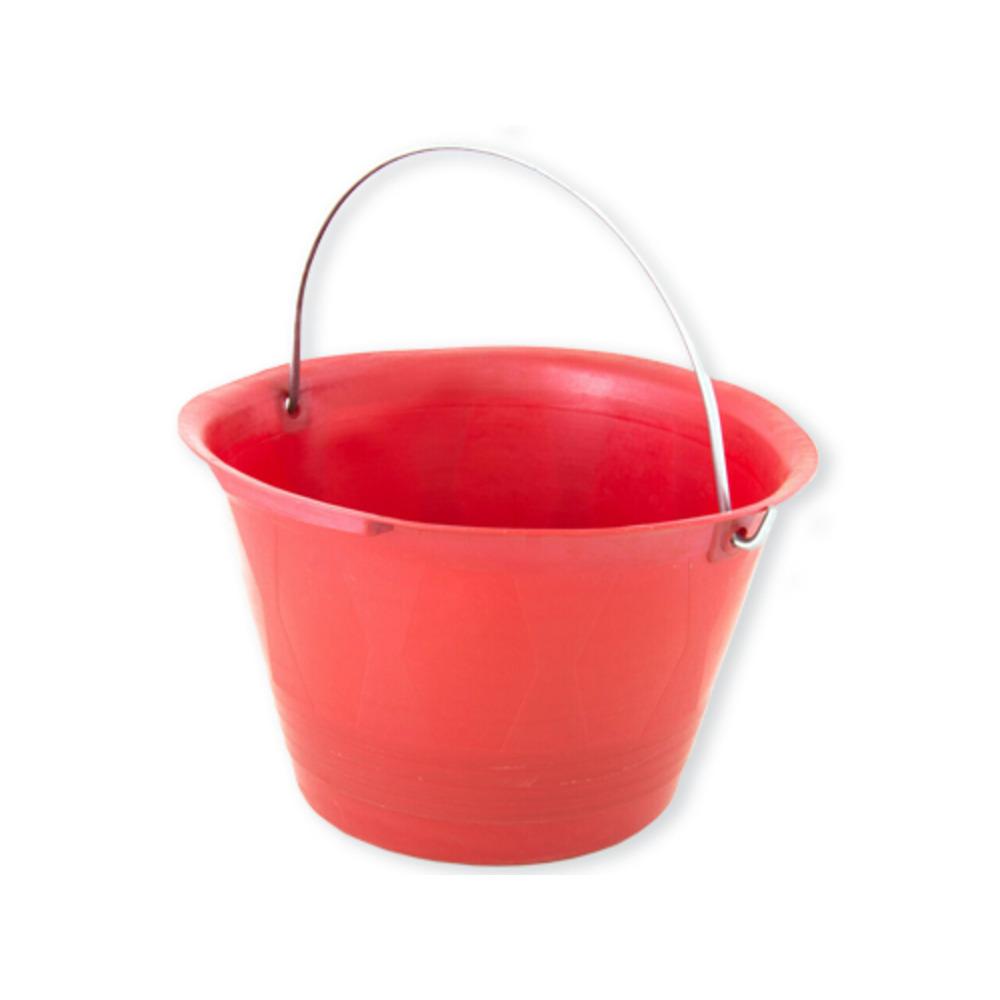 Bucket Plastic Red 14L