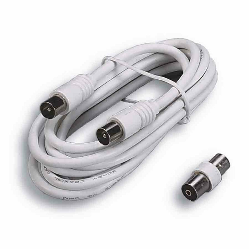 Extension Cable for TV Antenna with Adapter 5m