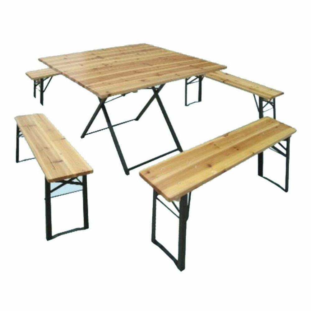 Table and Bench Set of 5 Pieces