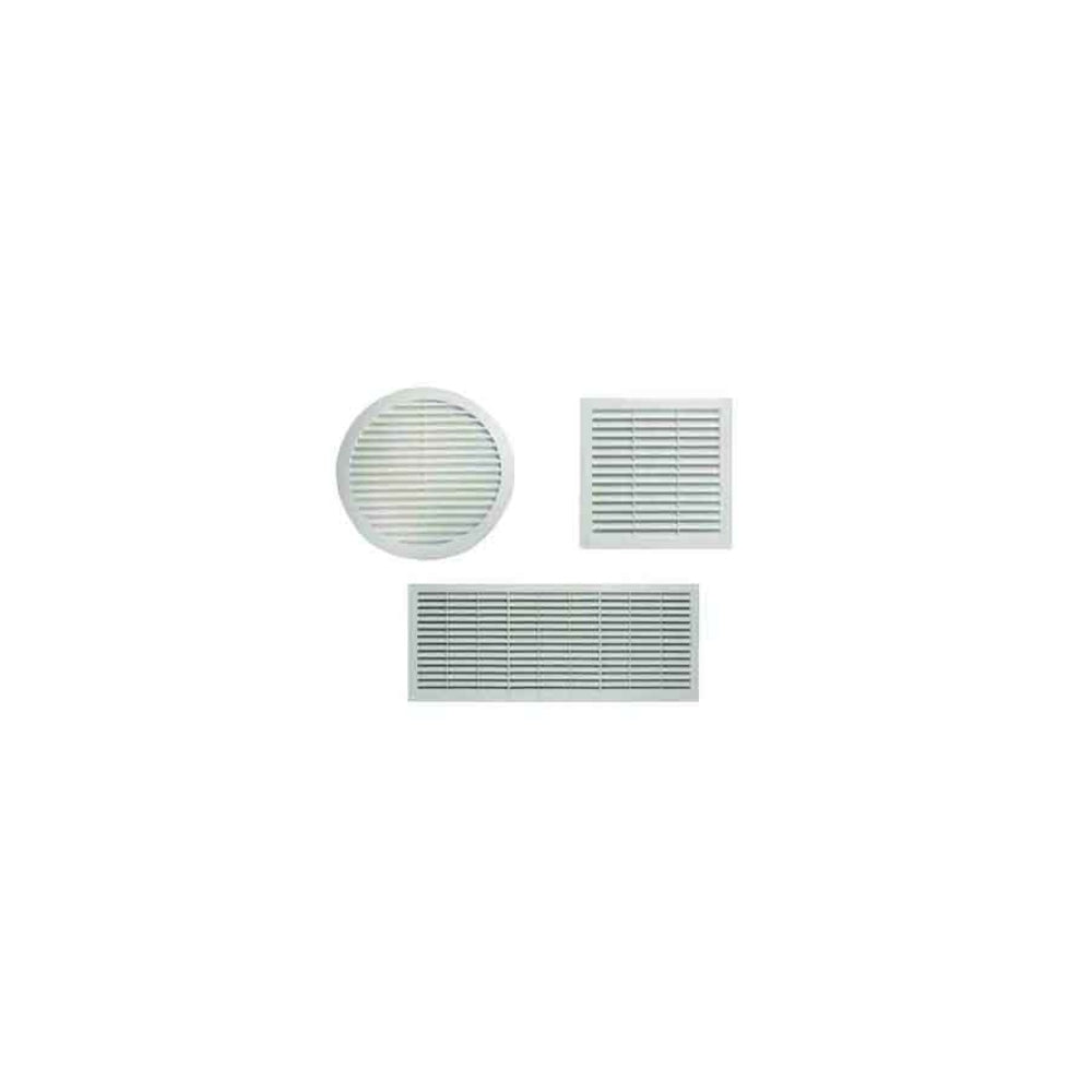 Round Ventilator Grid 12/ 16cm - White Plastic