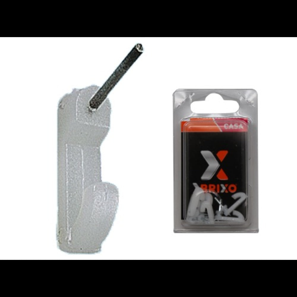 Wall Clip Plastic Blister x5