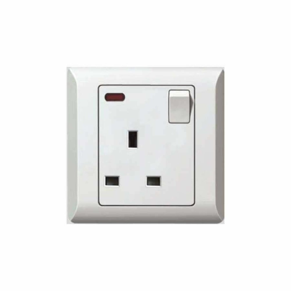 Taili Apex 13A 1 Gang DP Switched Socket with Neon