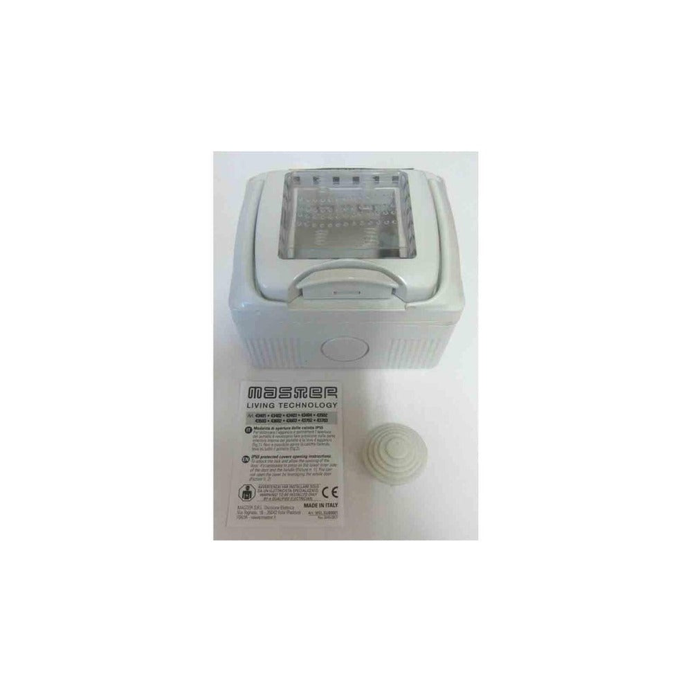 Master 2 Module Distibution Box IP55 - Grey