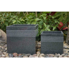 Flower Pot Granite Grey 40 x 40 x 40