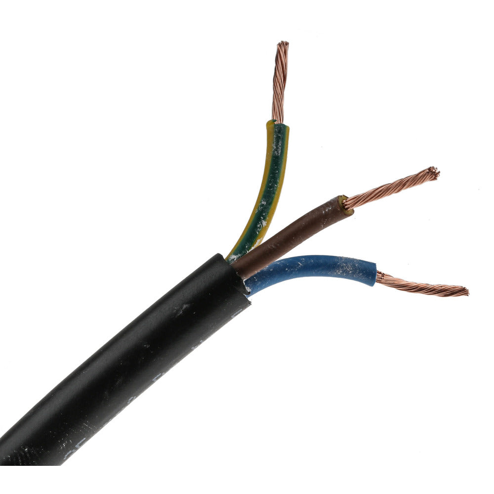 Electrical Cable 3 x 0.75mm - Black (Sold by the Meter)