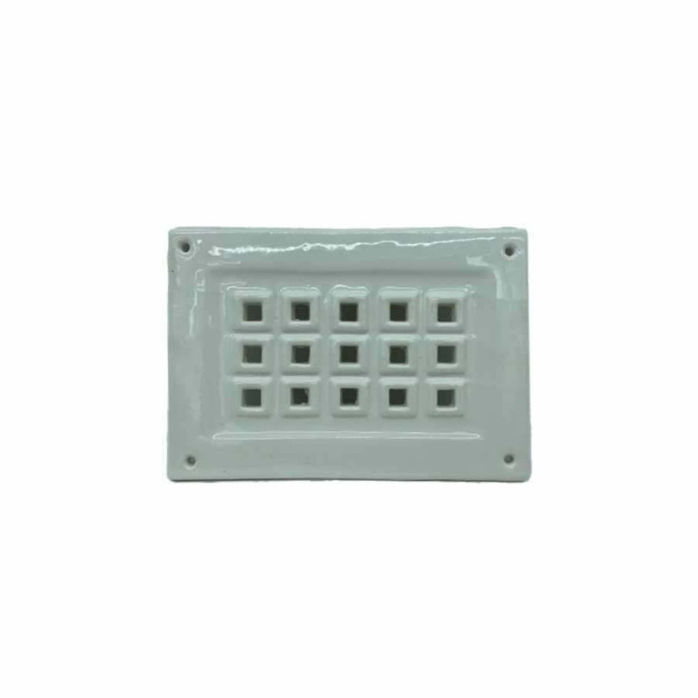 Potterware Air Vent 15 Square Holes Gloss White