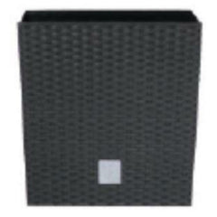 Prosperplast Rato Low Planter 26.2x26.2x26.6cm - Anthracite