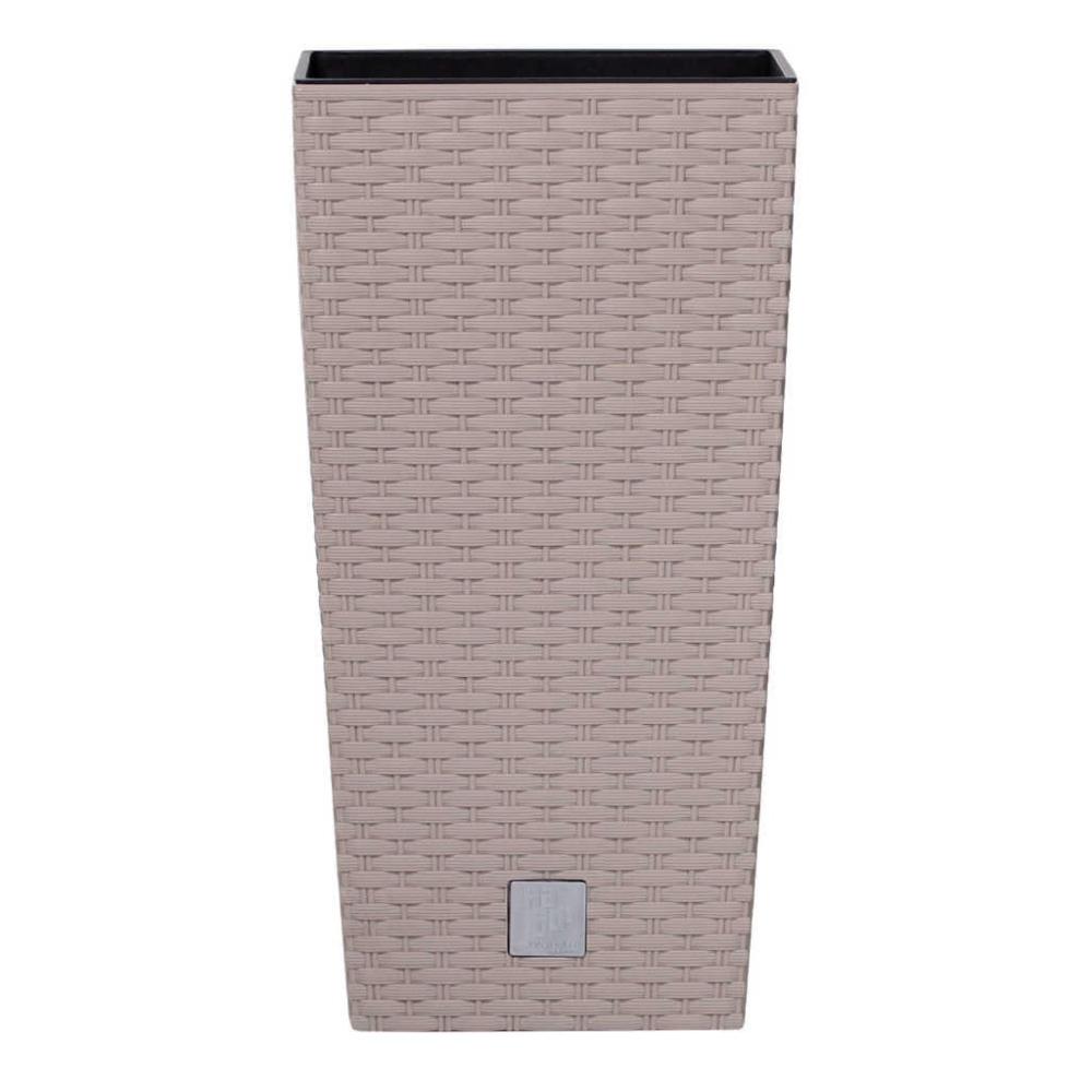 Prosperplast Rato Square Planter 40x40x40.8cm - Mocca