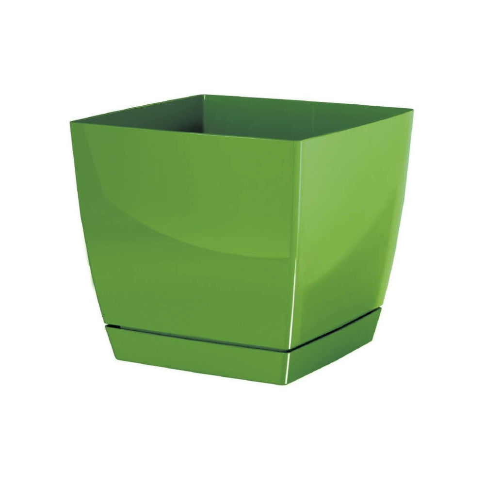 Prosperplast Coubi Square Flower Pot - Olive