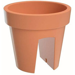 Prosperplast Lofly Railing Planter 24.5x24.5x22.5cm - Terracotta
